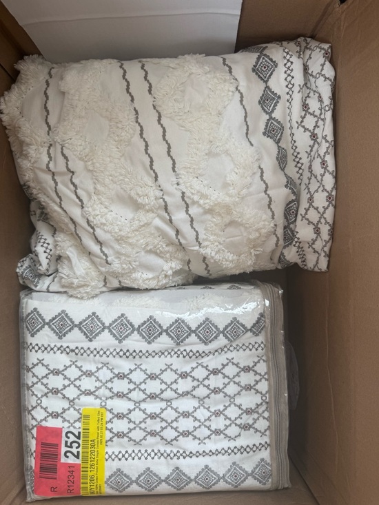 Ivory Textured Stripe Curtain Panels - SET of 4 - Picture 4 of 4